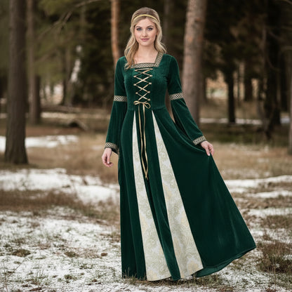 Celtic Lace-Up Medieval Gown
