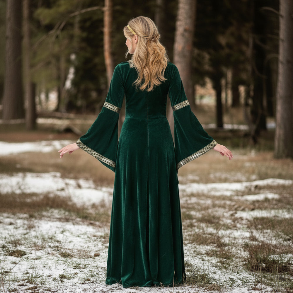 Celtic Lace-Up Medieval Gown