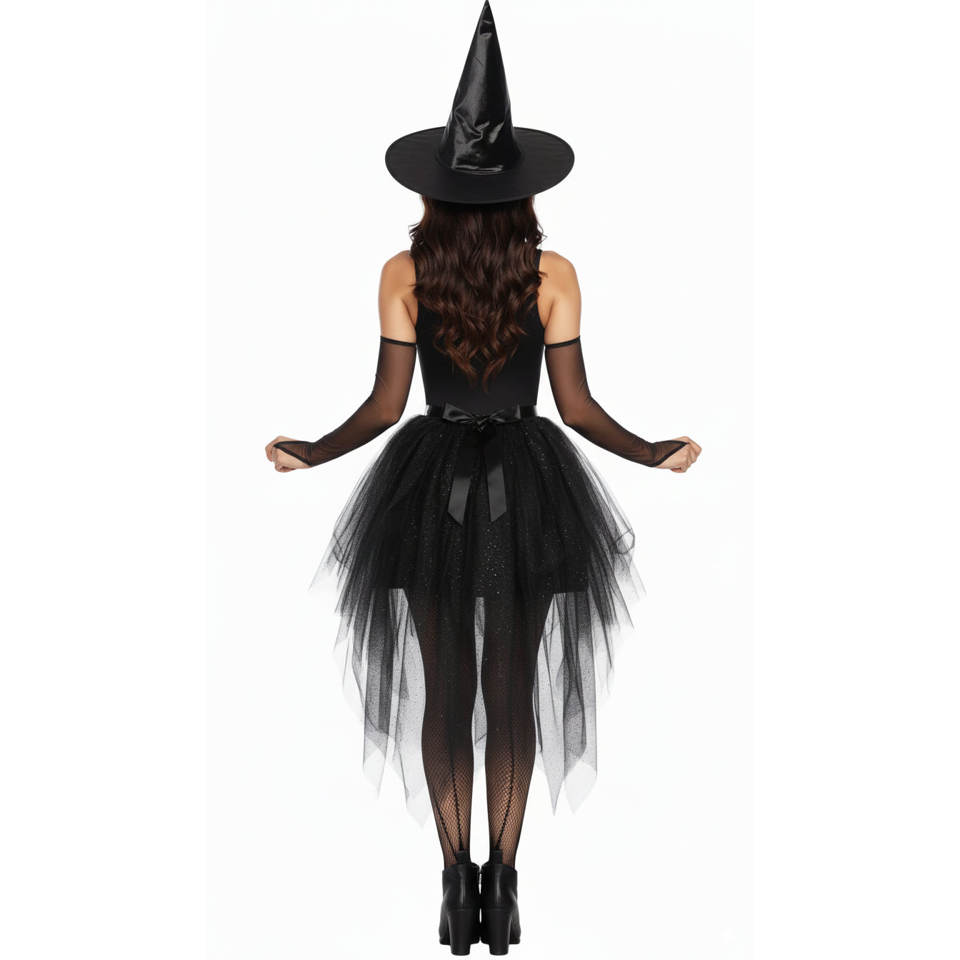 Black Witch Costume Set Tutu Dress with Hat