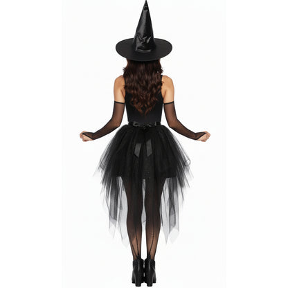 Black Witch Costume Set Tutu Dress with Hat