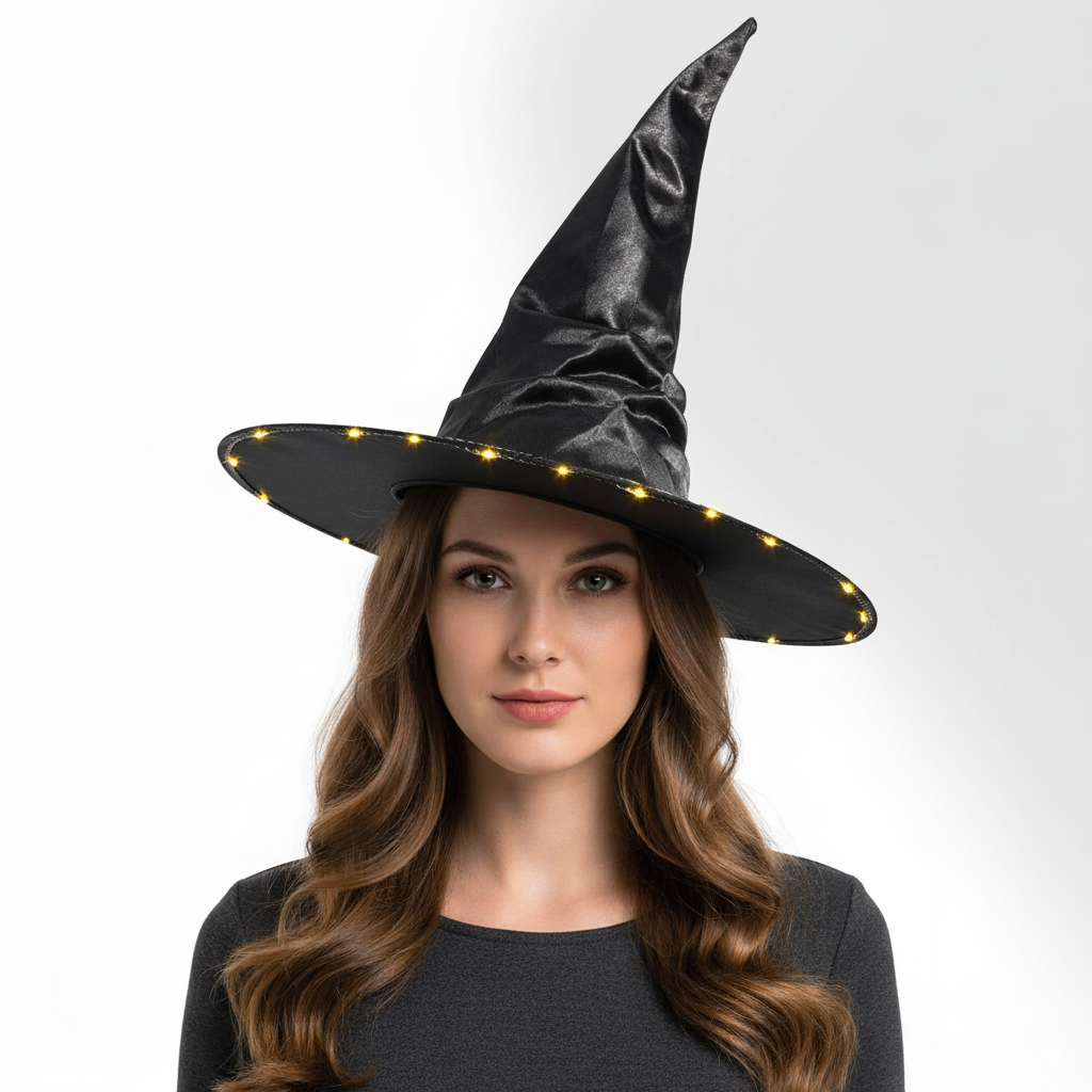 Witch Glow in the Dark LED Light Up Hat