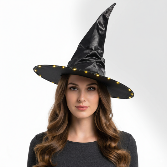 Witch Glow in the Dark LED Light Up Hat