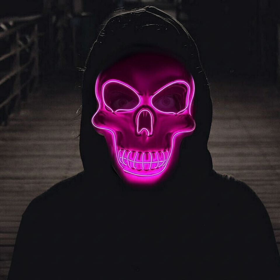 Skull Skeleton LED Mask