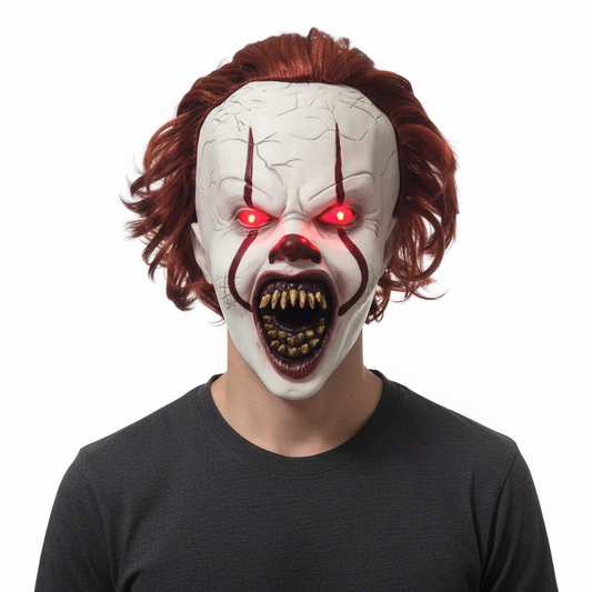 Pennywise Killer Clown Mask with Light