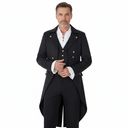 Frac de color sólido steampunk para hombre