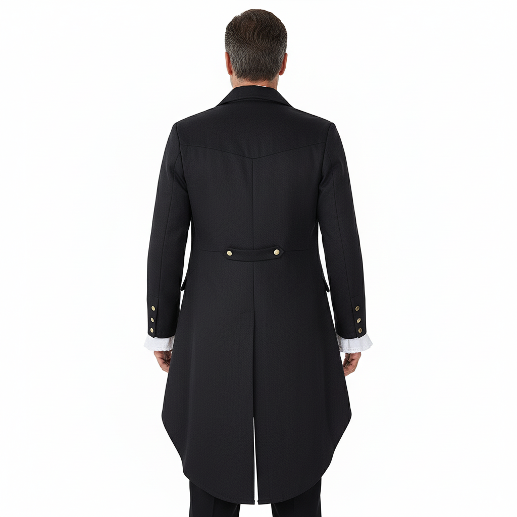 Men's Steampunk Solid Color Tailcoat