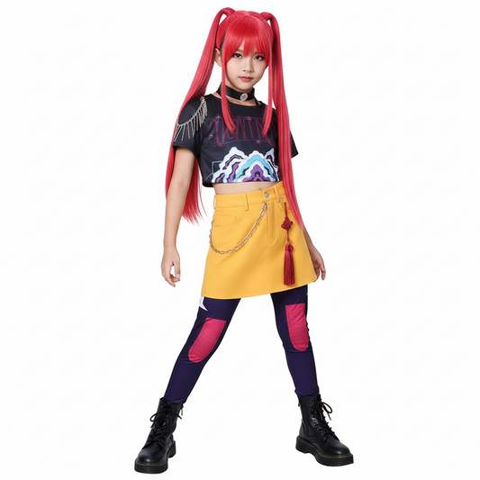 Korean Pop Idol Inspired Pop Star with Wigs for Girls