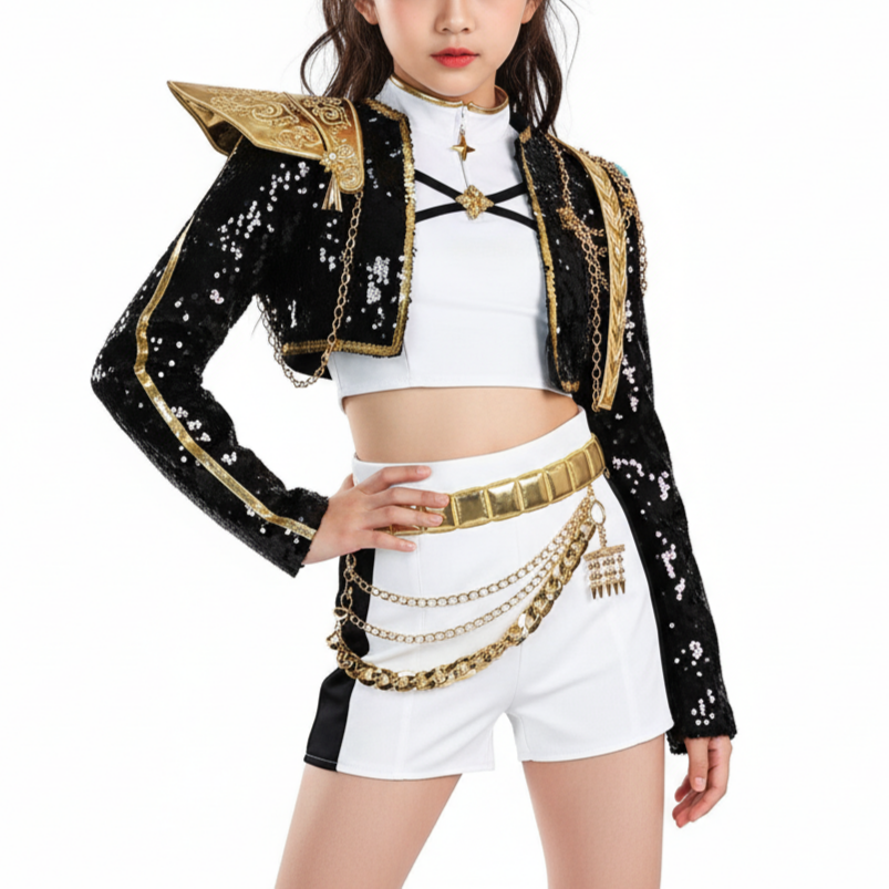 Korean Idol Inspired Pop Star Costume for Girls