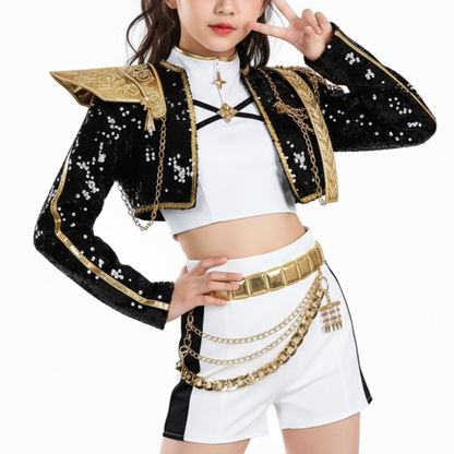 Korean Idol Inspired Pop Star Costume for Girls