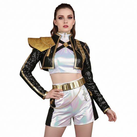 Korean Pop Idol Inspired Pop Star Costume Dress