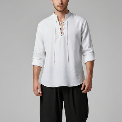 Renaissance Stehkragen Tops Pullover Shirt