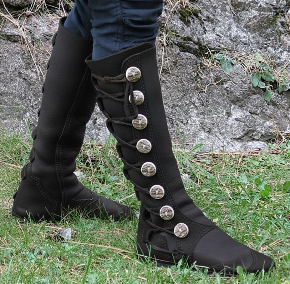 Medieval Side Laced Boots