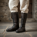 Botas medievales con cordones
