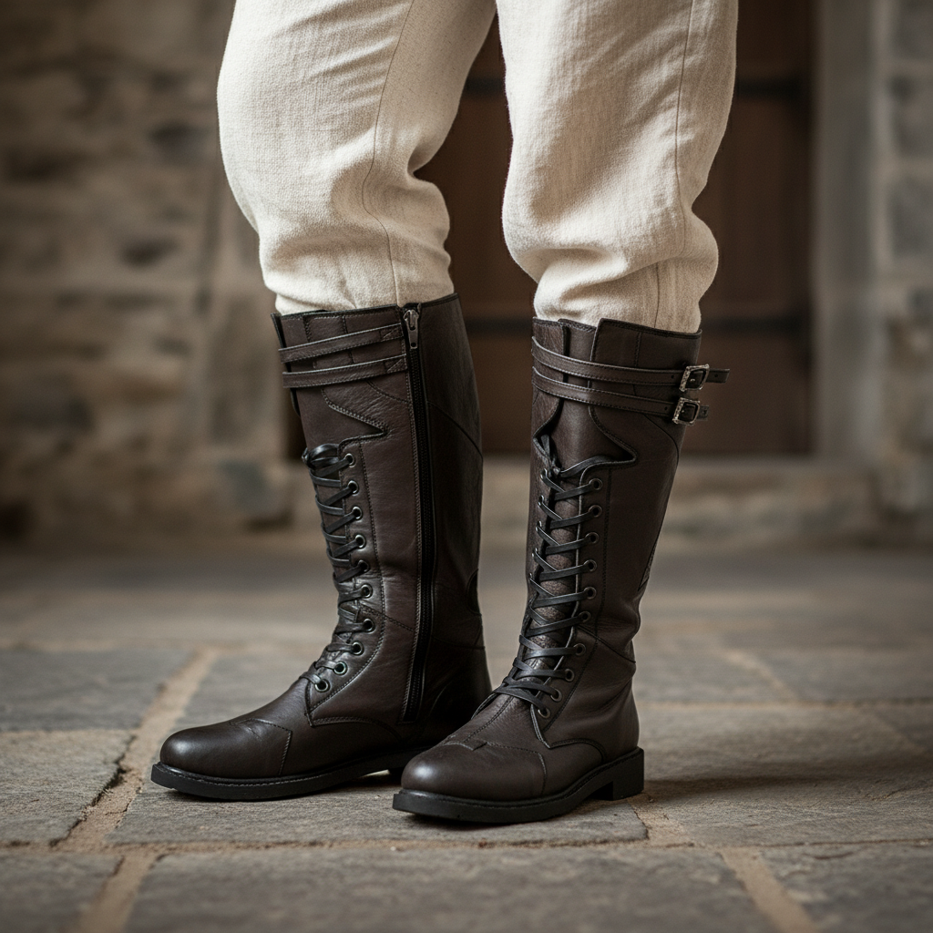 Medieval Laced Boots