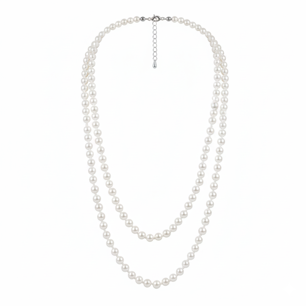 Art Deco Beaded Flapper Dress with Accessories Set