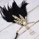 Green Tassel Fringe Flapper Dress Set with ACCs