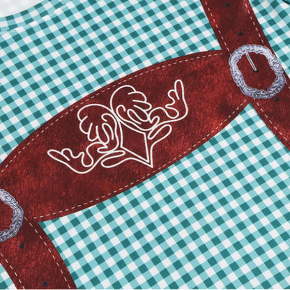 Lustiges Oktoberfest-T-Shirt mit Lederhosen-Print