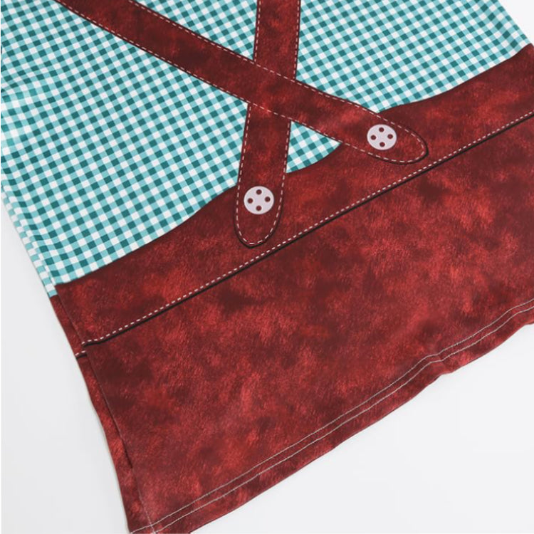 Lustiges Oktoberfest-T-Shirt mit Lederhosen-Print