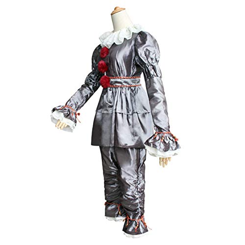 Pennywise It Clown Killer Costume Silver