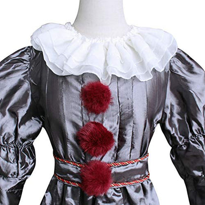 Pennywise It Clown Killer Costume Silver