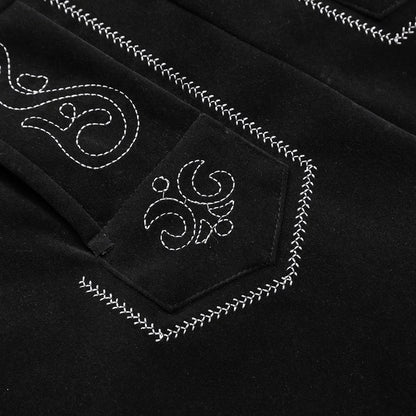 Men's Oktoberfest Embroidered Lederhosen Shorts
