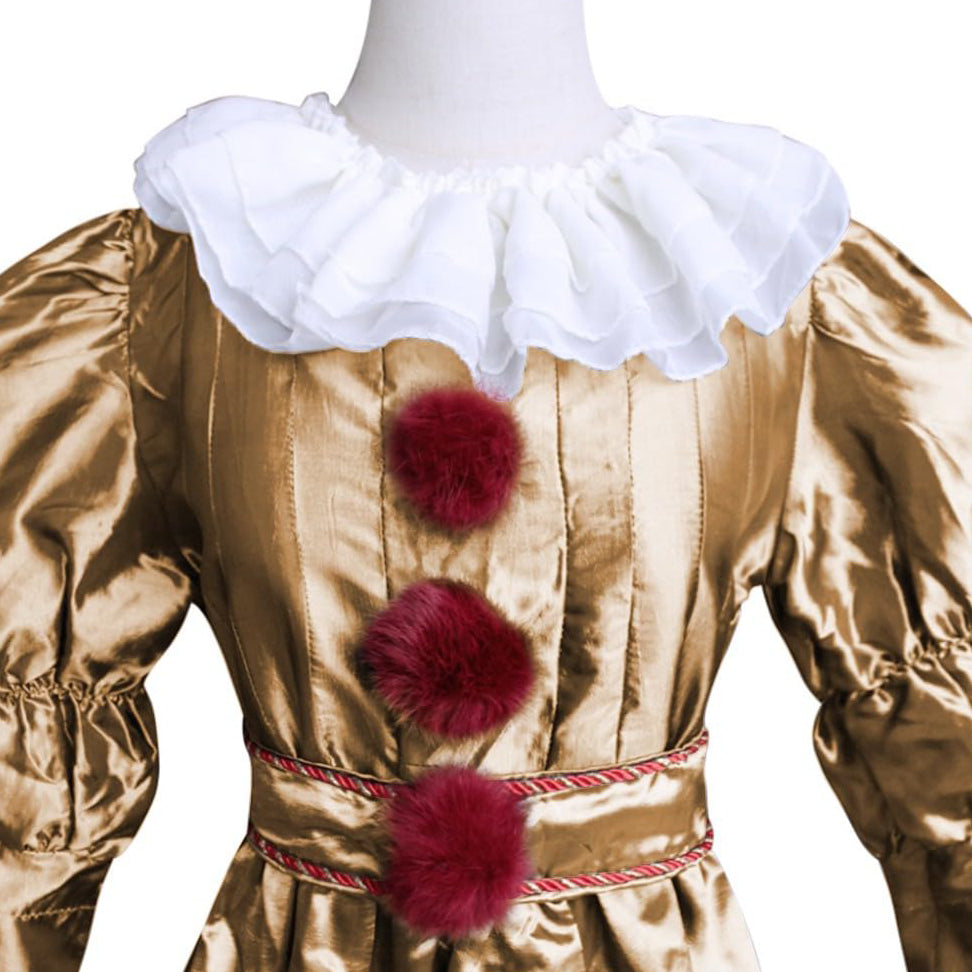 Pennywise It Clown Killer Costume Gold