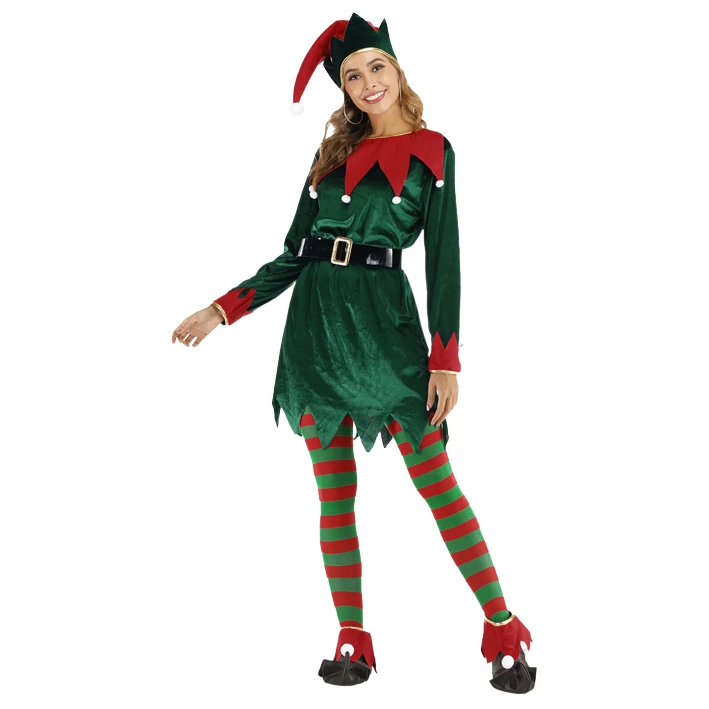 Unisex Christmas Elf Costume