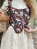 Renaissance Tie-Shoulder Corset Vest