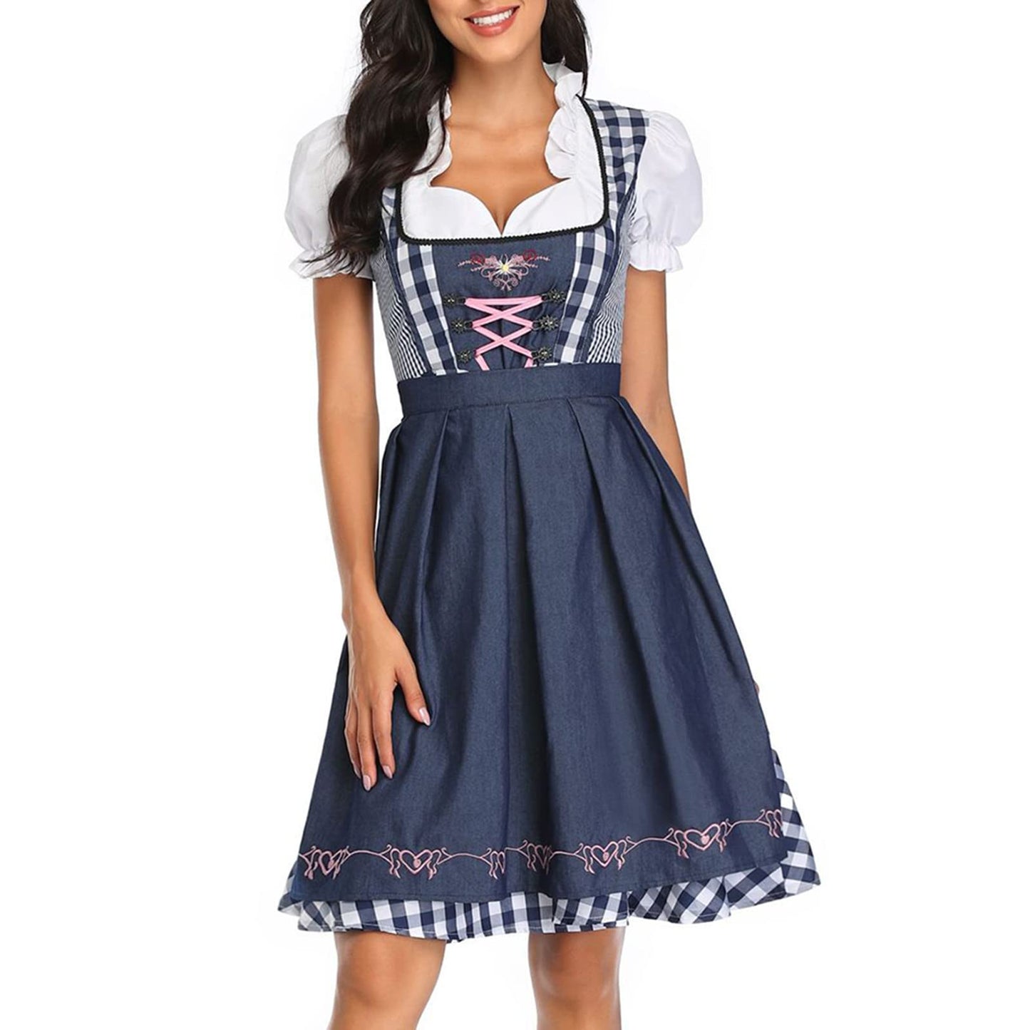 Oktoberfest Blue Maid Dirndl with Apron