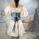 Renaissance Style Vintage Pattern Corset Vest Bustier - Retrorobe