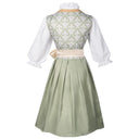 Oktoberfest Champagne Gold Dirndl Dress with Apron and Blouse - Retrorobe