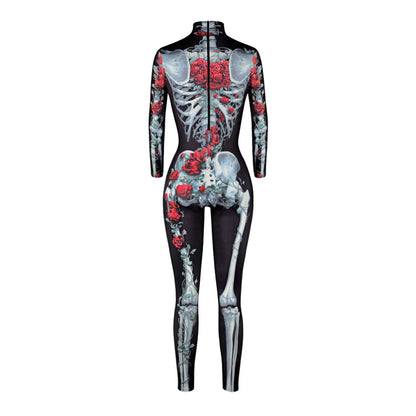 Skeleton Skull Full Body Catsuit
