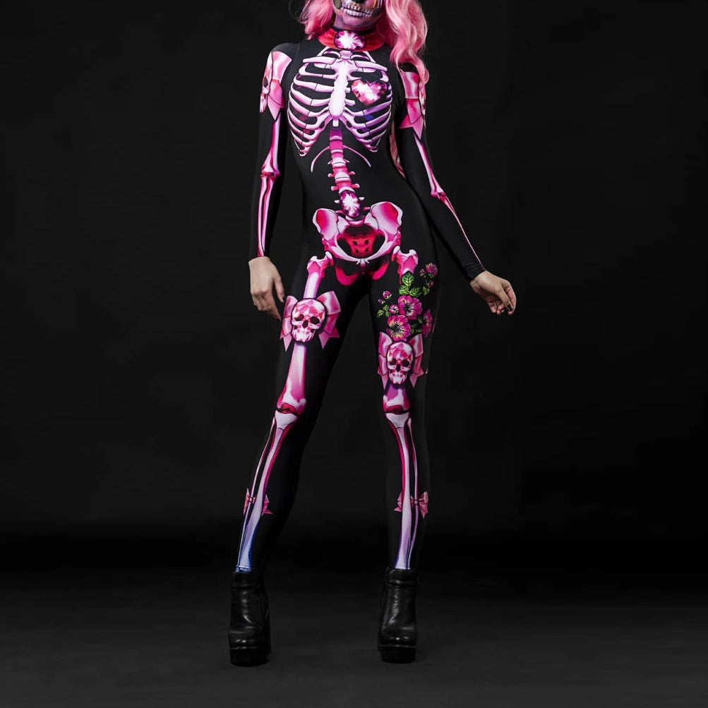 Skeleton Skull Halloween Zentai Suits