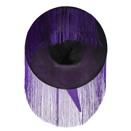LED Light Up Witch Hat with Fringe Veil