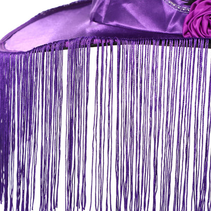 LED Light Up Witch Hat with Fringe Veil