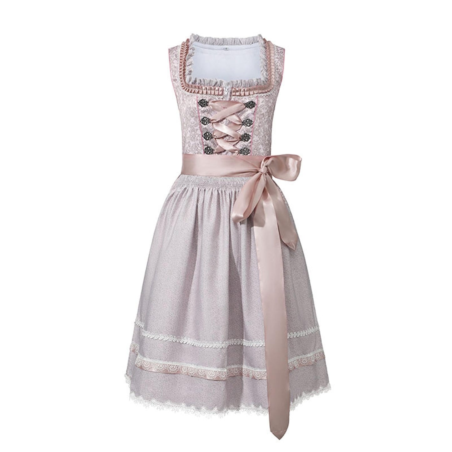 Oktoberfest Dirndl with Lace Trim Apron