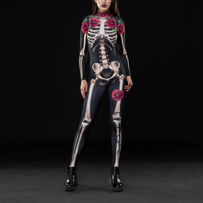 Skeleton Skull Halloween Zentai Suits