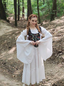 Renaissance Blumen Corsagenweste mit Schnürung