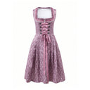 Oktoberfest Dirndl with Lace Trim Apron - Retrorobe