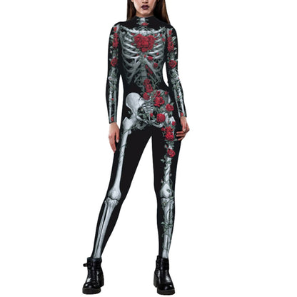 Skeleton Skull Full Body Catsuit