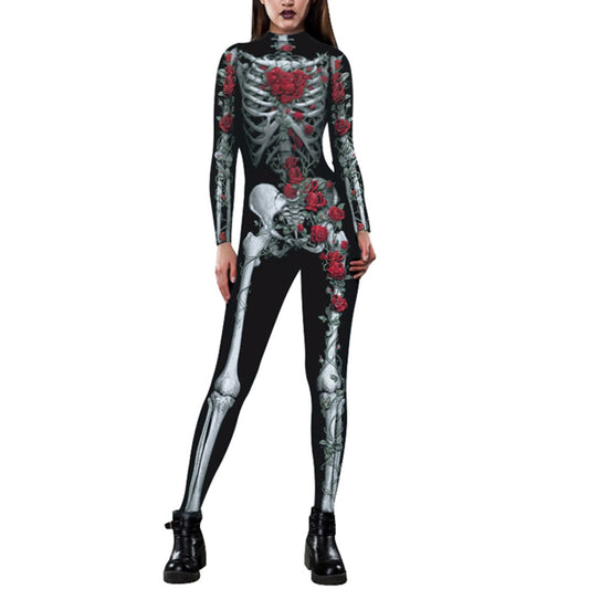 Skeleton Skull Full Body Catsuit