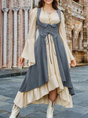 Renaissance Costume U-Neck High-Lo Overdress Tank - Retrorobe
