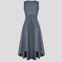 Renaissance Costume U-Neck High-Lo Overdress Tank - Retrorobe