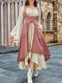 Renaissance Costume U-Neck High-Lo Overdress Tank - Retrorobe