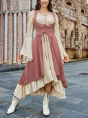 Renaissance Costume U-Neck High-Lo Overdress Tank - Retrorobe