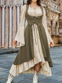 Renaissance Costume U-Neck High-Lo Overdress Tank - Retrorobe