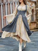 Renaissance Costume U-Neck High-Lo Overdress Tank - Retrorobe