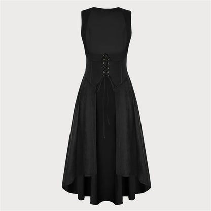 Renaissance Costume U-Neck High-Lo Overdress Tank