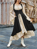 Renaissance Costume U-Neck High-Lo Overdress Tank - Retrorobe