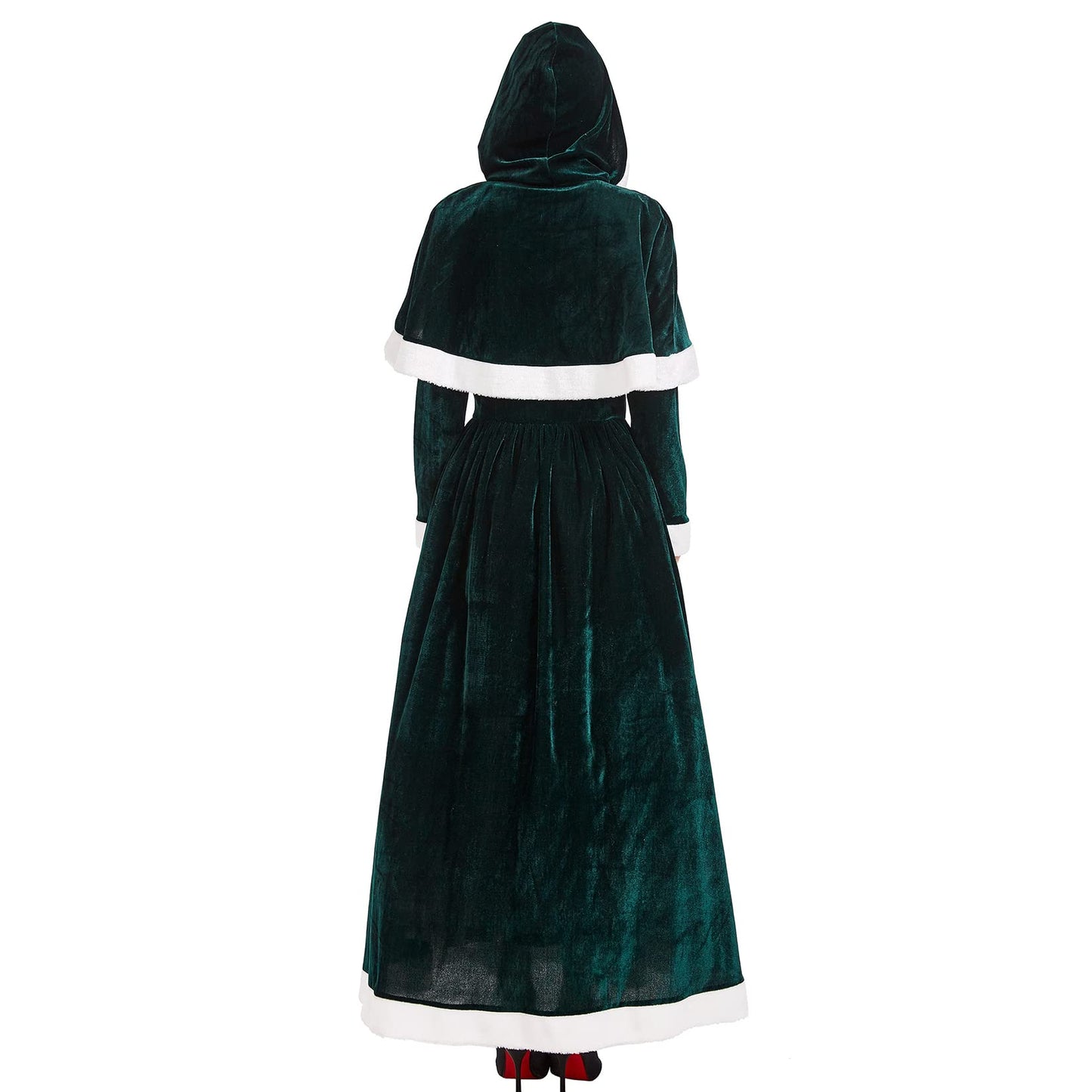 Mrs.Claus Fancy Green Christmas Dress